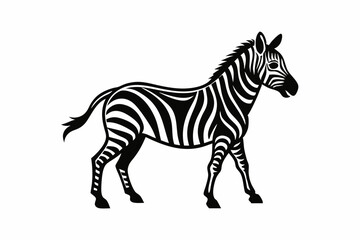 Obraz premium zebra vector silhouette