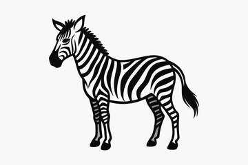 zebra vector silhouette