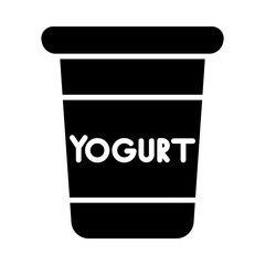 Yogurt Cup glyph icon