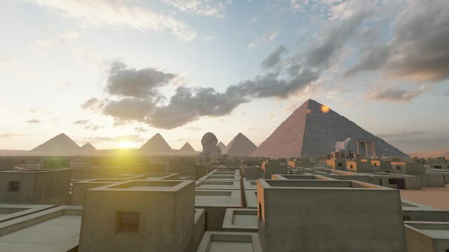 Ancient Egyptian Pyramid of Khufu.