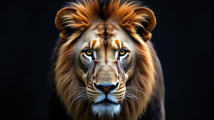 Fototapeta premium Regal Lion Pose