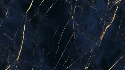Stunning Dark Blue Marble with Gold Veins: A Luxury Interior Design