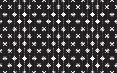 Geometric Ethnic Background With Symmetric Lines Lattice. Stylish Monochrome Texture. Vector Abstract Seamless Pattern.
