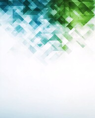 Obraz premium Abstract geometric blue and green background