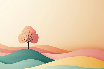 Mindfulness techniques for emotional regulation illustrated through vivid, abstract visuals. Bright imagery showcasing emotional equilibrium and serenity.