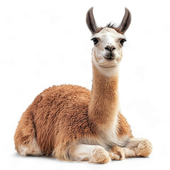 Obraz premium Llama On Transparent background