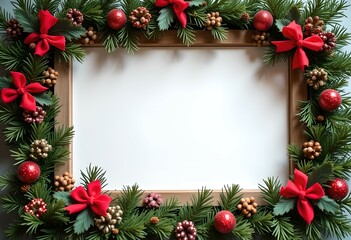 Christmas card with space for wishes