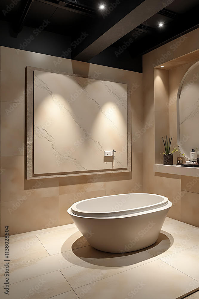 Poster The sandstone product display platform focuses selectively on showcasing its top offerings in a visually appealing manner._00002_