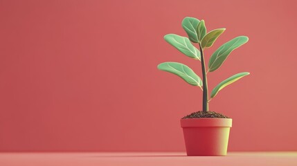 Obraz premium coins nurturing growth flat design side view renewable theme 3D render Complementary Color Scheme