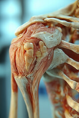 Understanding shoulder pain impingement causes human anatomy medical illustration clinical setting detailed view health concepts