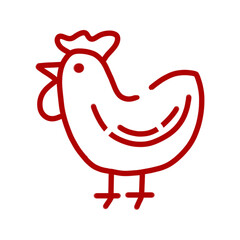 animal husbandry of chickens illustration