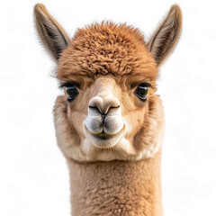 Obraz premium Alpaca Animal On Transparent background