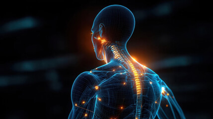 Understanding shoulder pain insights into pain management human anatomy health medical field back view wellness