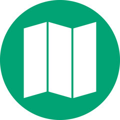 Map glyph circle icon