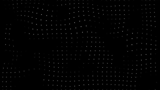 abstract blue dot wave technology background with blue light digital effect. Digital dynamic wave of particles. Abstract technology has a grunge background. Big data visualization