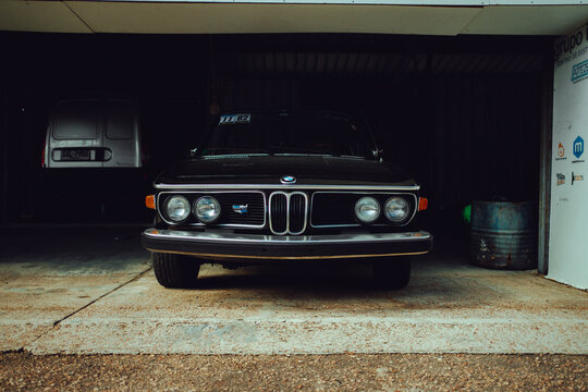 Classic Black BMW E9. Montevideo, Uruguay