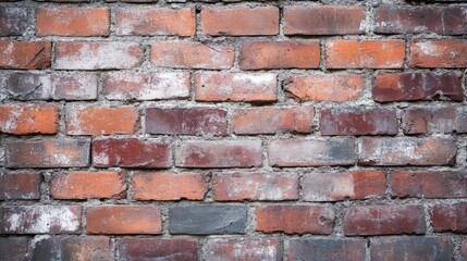 Fototapeta premium Vintage brick wall grunge texture with dirty weathered elements perfect for backgrounds and design projects showcasing rustic aesthetics