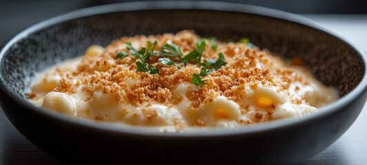 Creamy Mac and Cheese with Crispy Breadcrumbs
