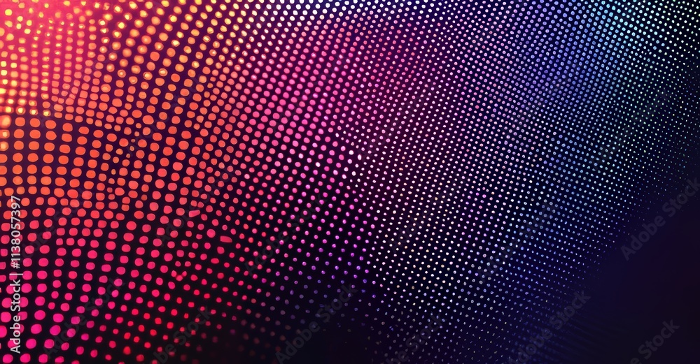 Poster points and lines linked to represent data in the metaverse and blockchain. abstract technical backgr
