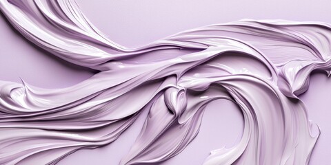 Obraz premium Soft Lavender Textures on a Flat Background in Chaotic Style