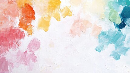 Colorful Abstract Acrylic Pattern on White Background for Creative Projects and Artistic Inspiration in Hobbies and Design Elements