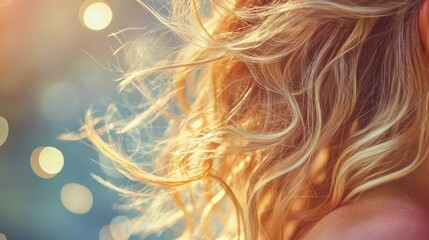 Fototapeta premium Golden Bokeh Background with Soft Focus and Dreamy Light Effects for Vintage and Magical Allure