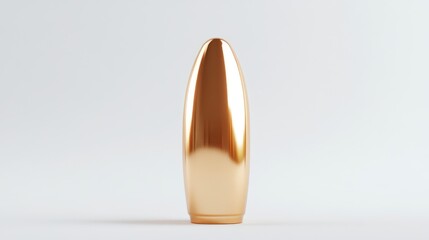 9mm bullet isolated on a white background showcasing modern design and detailed metallic finish ideal for firearms and ammunition themes