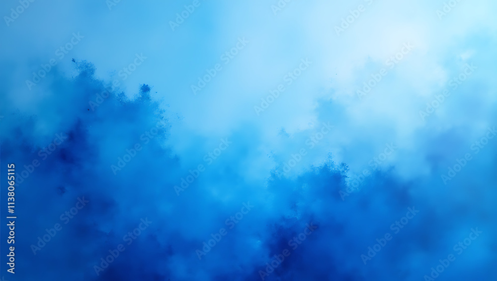 Poster Blue gradient paint used as a textured background in abstract art paintings creates a unique visual effect instantly._00002_