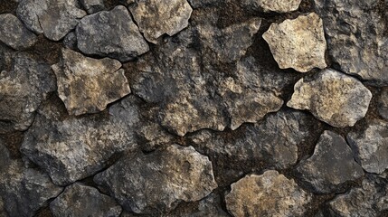Fototapeta premium Medieval stone wall texture providing a rustic background with a natural and aged appearance for various design applications