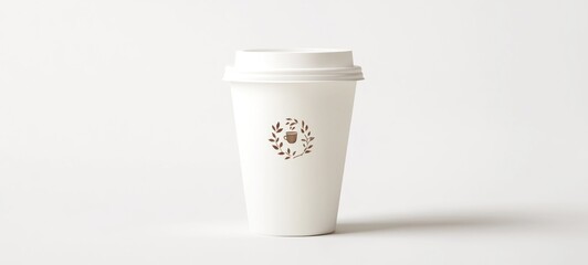 White Coffee Cup Mockup: Minimalist Branding Design