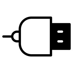 Electrical plug vector icon