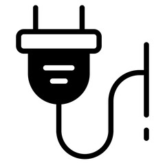 Electrical plug vector icon