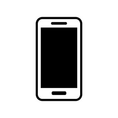 vector smartphone icon isolated on white background