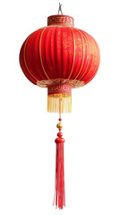 A bubule, ideal for Chinese New Year, featuring vibrant colors and festive decorations, isolated on a transparent background.
