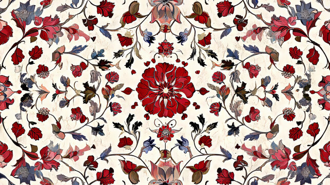 Arabic floral pattern motif Arabic floral pattern motif, based on Ottoman ornament. Raster version