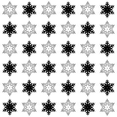 Winter flower snow of flakes seamless background postcard icon stationary anniversary christmas. vector illustration.