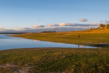 autumn landscape with river