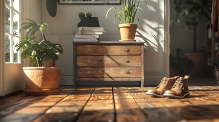 Various shoe boxes. Copy space. Sale concept