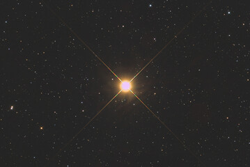 The Betelgeuse star in Orion constellation, taken with amateur telescope.