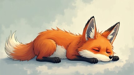 Obraz premium A Falling Feather Against a Dramatic Sky