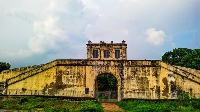 Ancient, Historical fort. Arcot fort, Delhi gate of Arcot, Tamil Nadu, South India, India