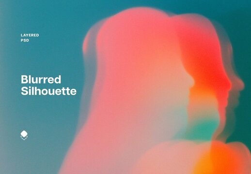 Blurred Silhouette Background With Generative AI
