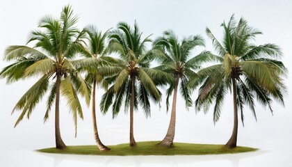 Obraz premium Majestic Coconut Palm Tree Tropical Paradise and Natural Beauty