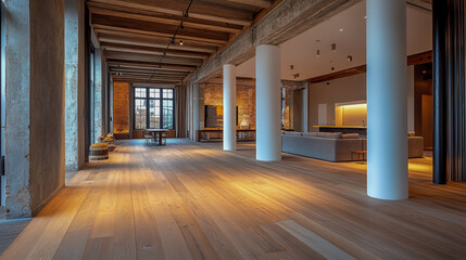 Obraz premium Interior Room Design Architecture, Furniture & Flooring.