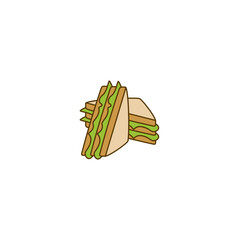 Sandwich logo or icon design
