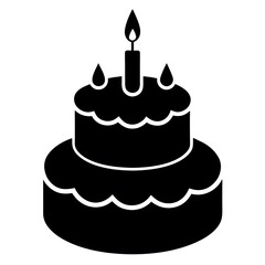 birthday cake with candles