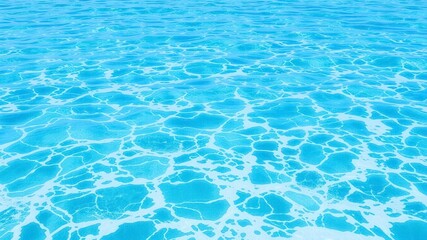 Fototapeta premium Crystal clear turquoise ocean water with gentle waves and foam, water, clear