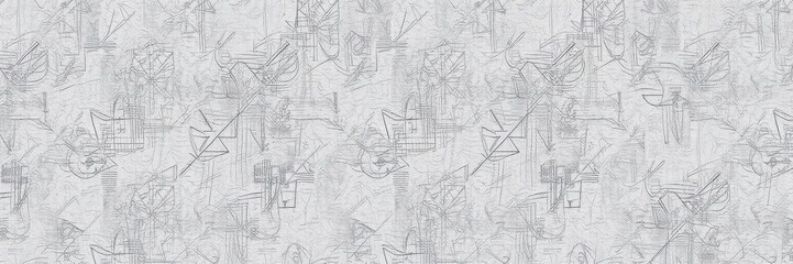 Obraz premium Horizontal design on cement and concrete texture with geometric shapes and lines, repetition, seamless