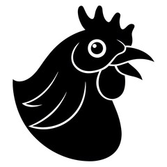 black and white illustration of a bird