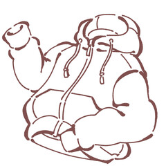 パーカーのイラスト